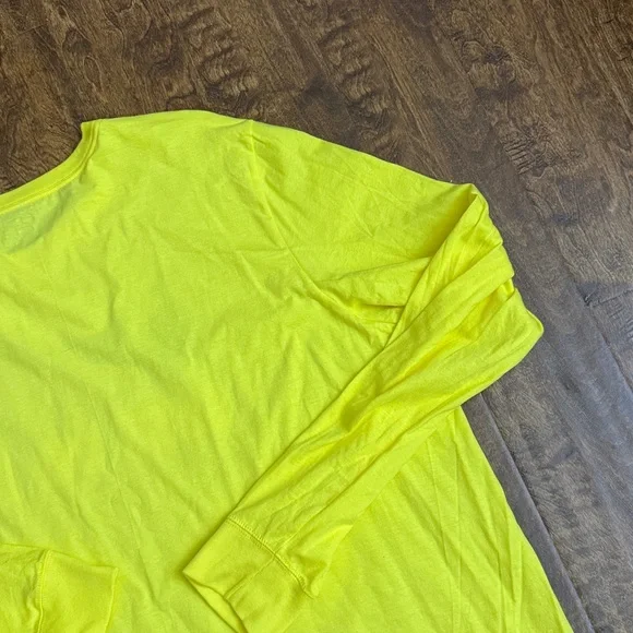 Nike Vibrant Yellow Long Sleeve Tee Size XXL - Picture 14 of 17